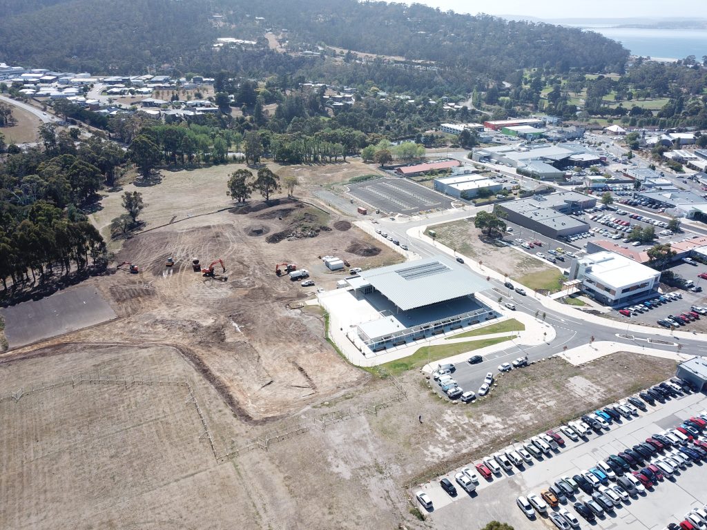 Aerial photo of the Kingston Park site