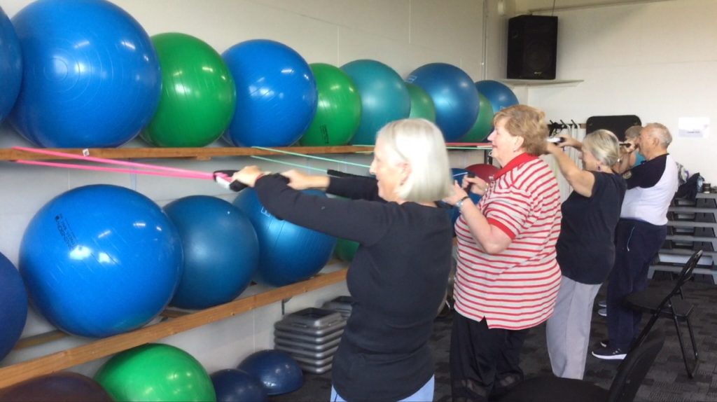 Photo of the Staying Active class at the Fitness Centre