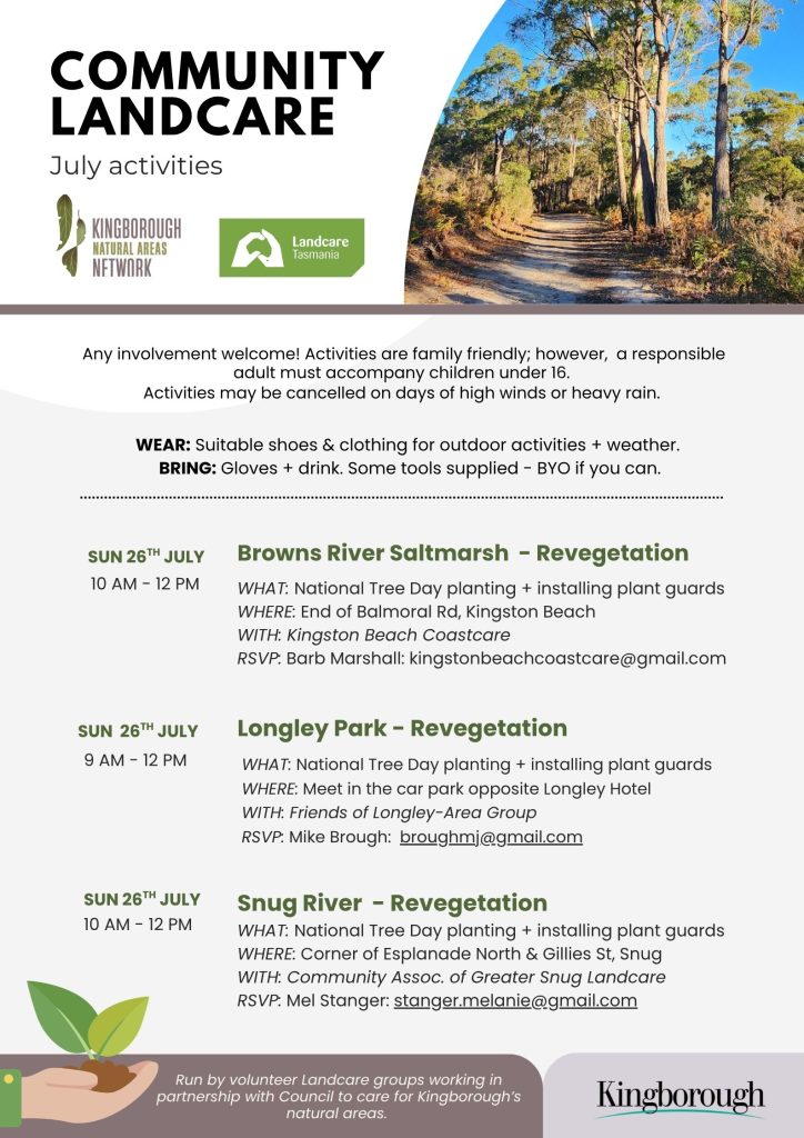 July Landcare activities